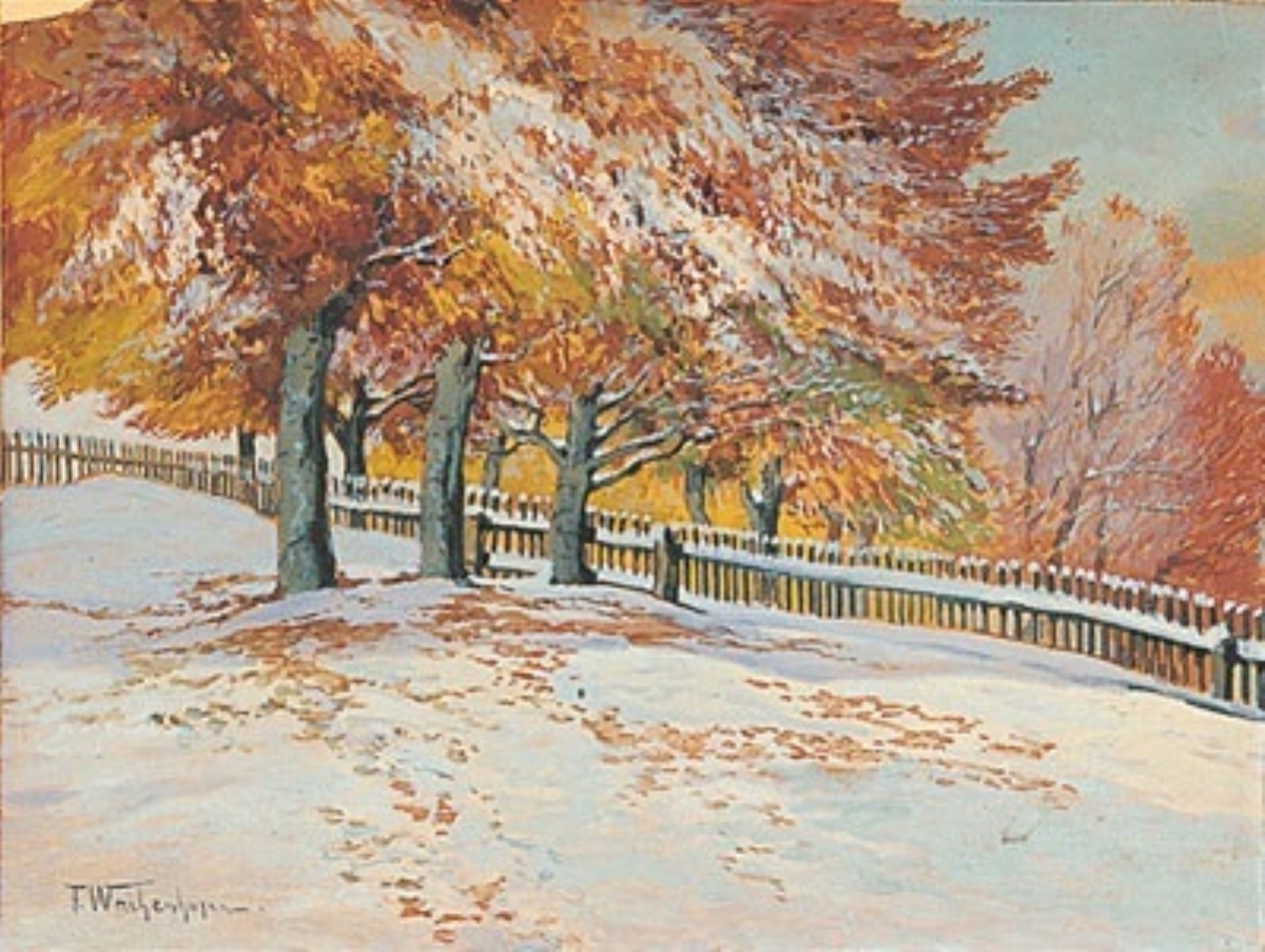 fw_1895uHerbstschnee_am_Schifferberg_Gouache_17,9x23,6cm